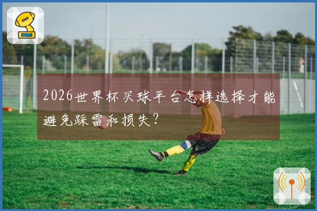 2026世界杯买球平台怎样选择才能避免踩雷和损失？